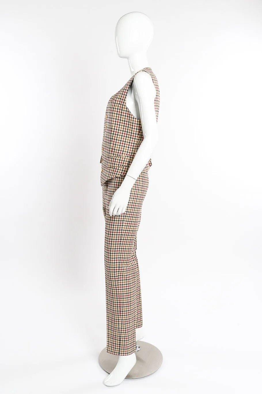 2011 F/W Gingham Vest & Trouser Set