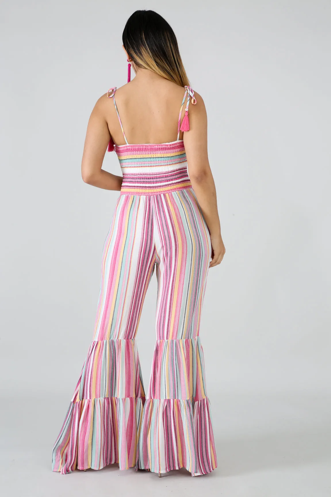 Accordion Stripe Jumpsuit