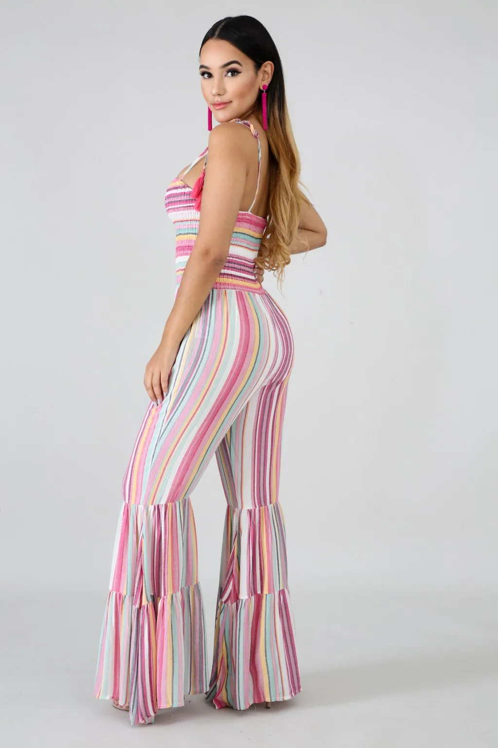 Accordion Stripe Jumpsuit