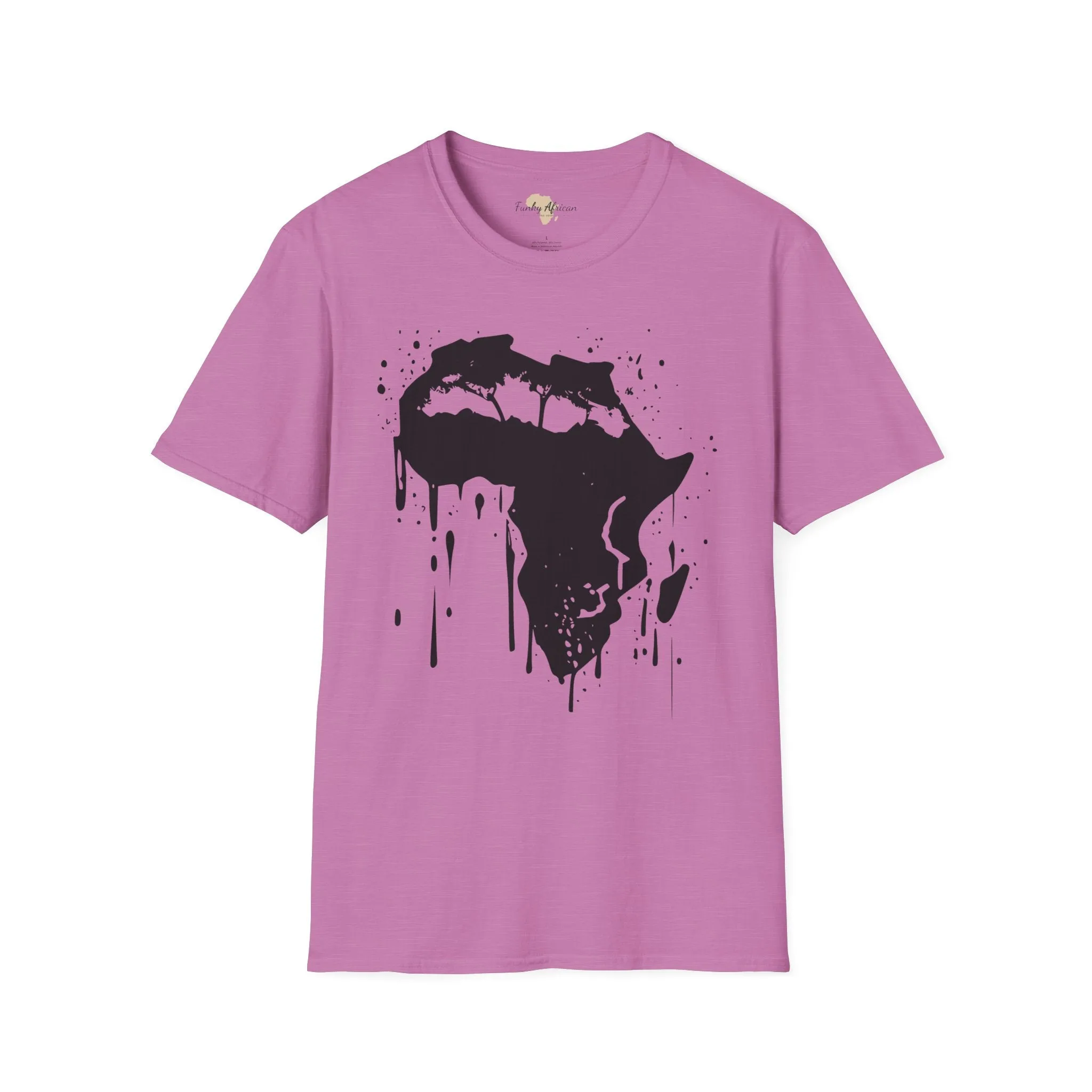 African map graffiti unisex softstyle tee