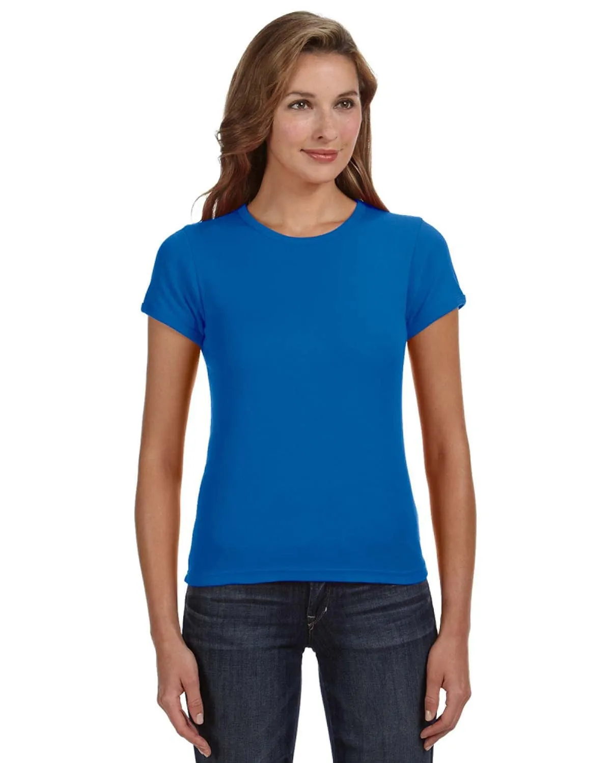 Anvil 1x1 Rib Scoop Neck T-Shirt
