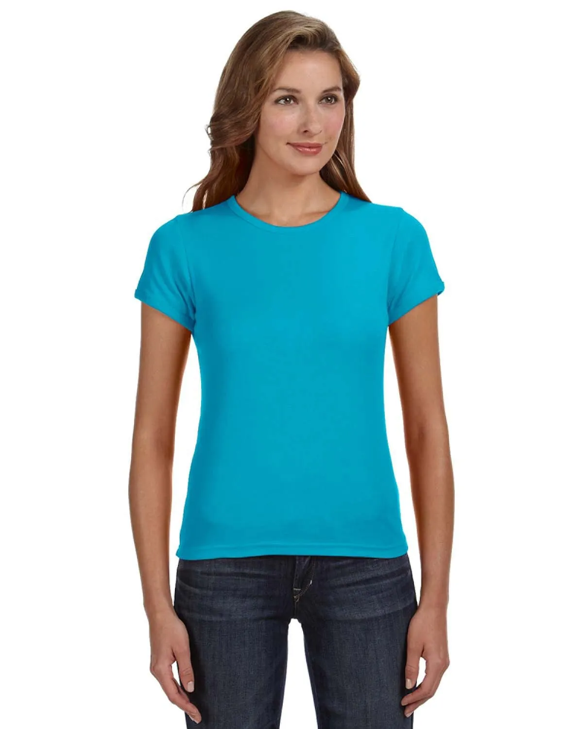 Anvil 1x1 Rib Scoop Neck T-Shirt
