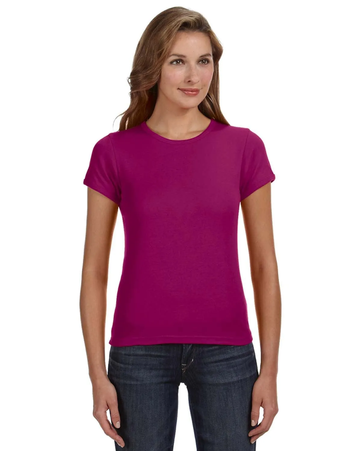 Anvil 1x1 Rib Scoop Neck T-Shirt