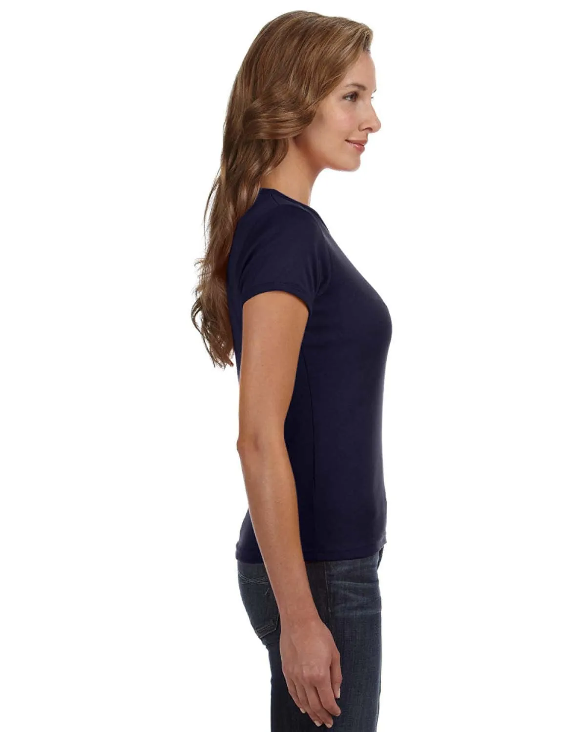 Anvil 1x1 Rib Scoop Neck T-Shirt