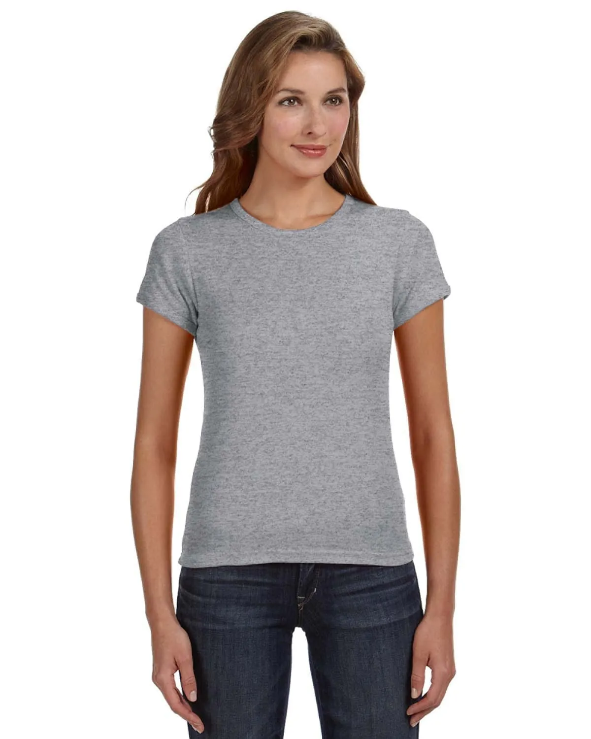 Anvil 1x1 Rib Scoop Neck T-Shirt
