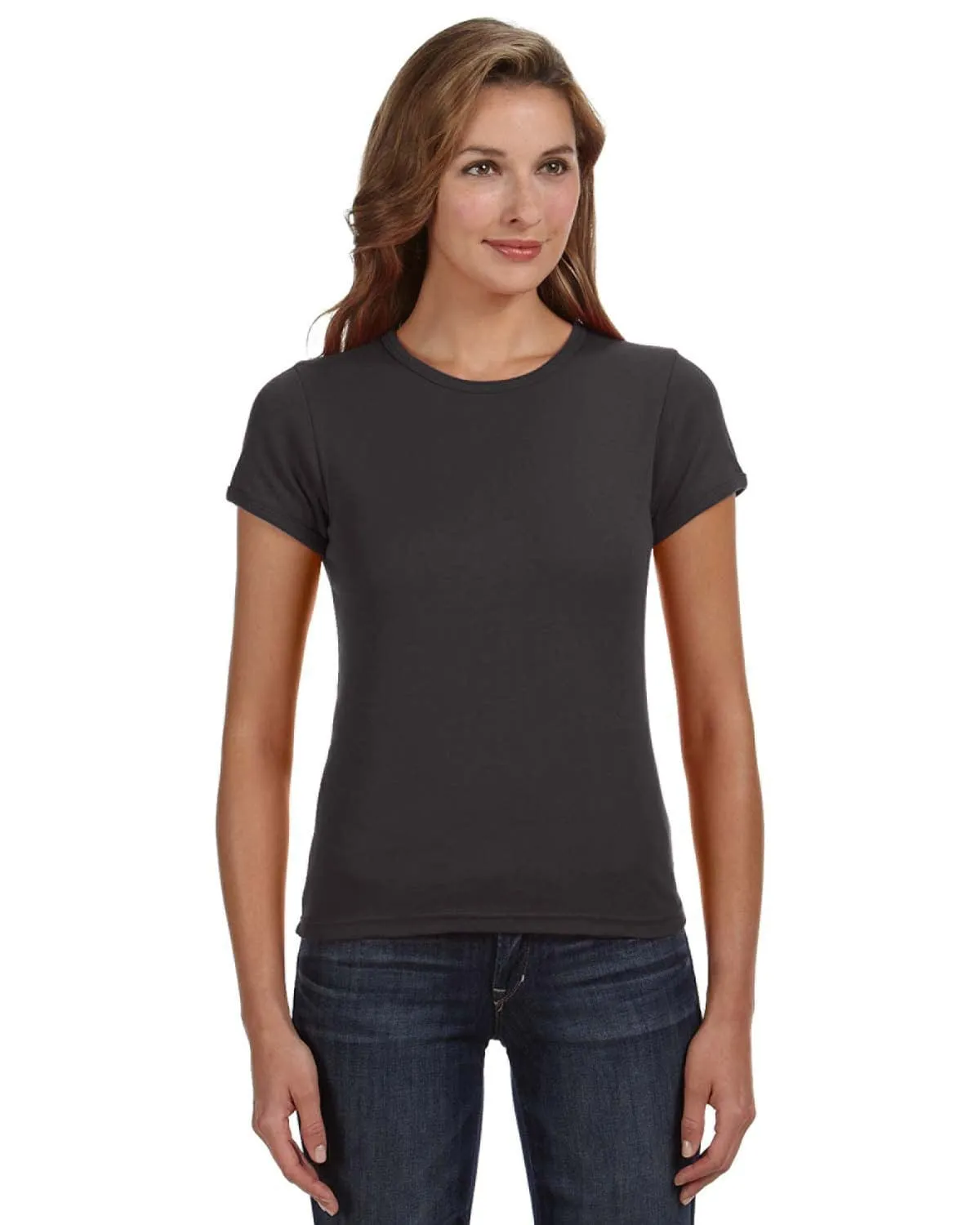 Anvil 1x1 Rib Scoop Neck T-Shirt