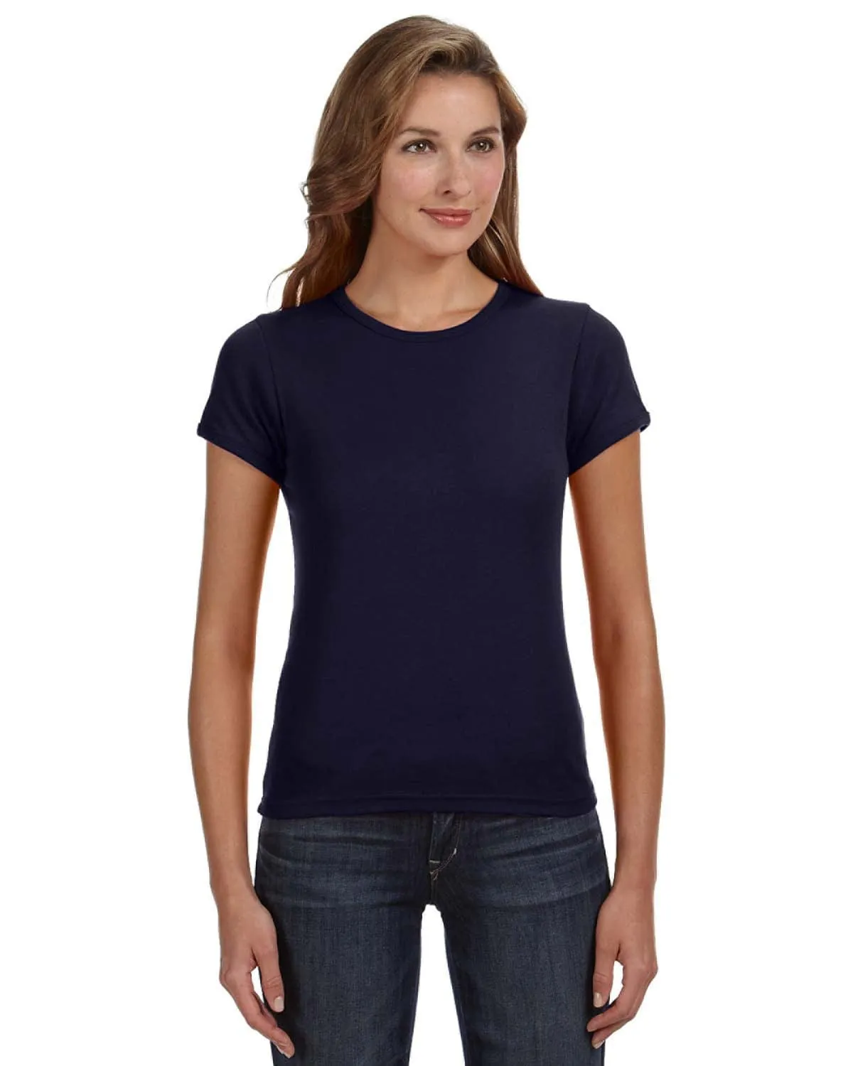 Anvil 1x1 Rib Scoop Neck T-Shirt
