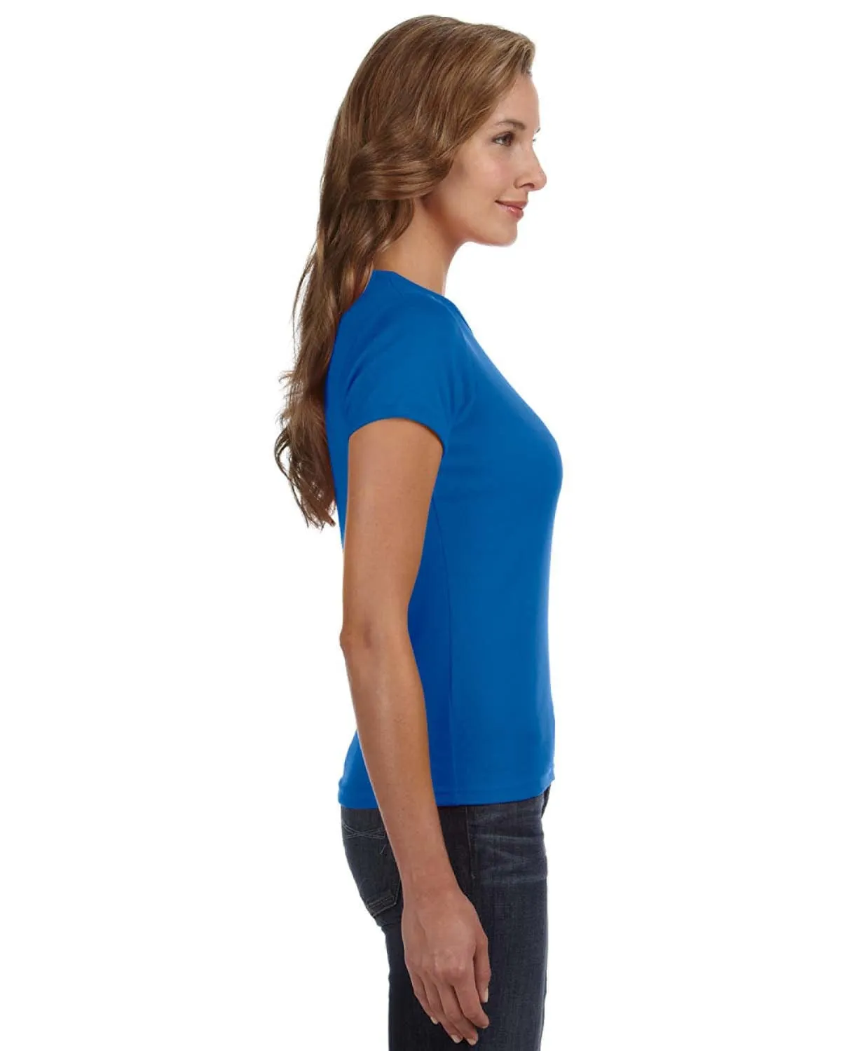 Anvil 1x1 Rib Scoop Neck T-Shirt