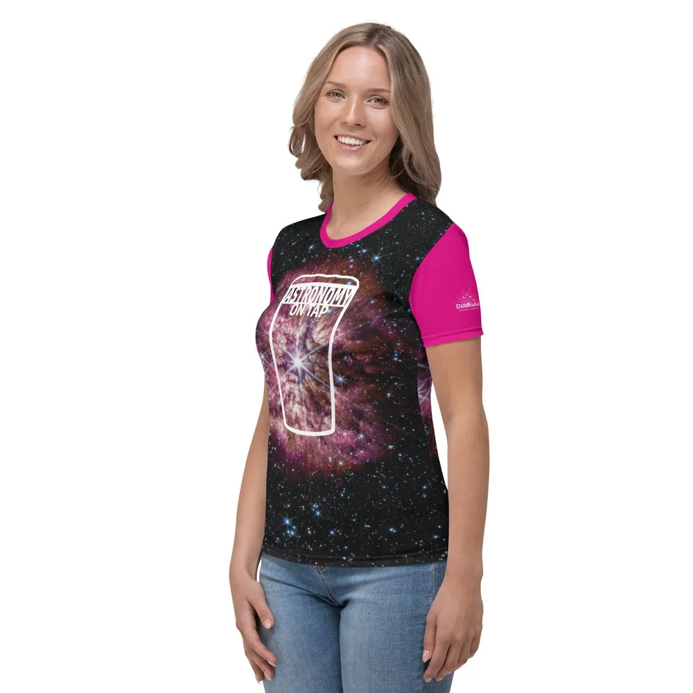Astronomy on Tap "Carly" JWST WR 124 Fitted T-Shirt