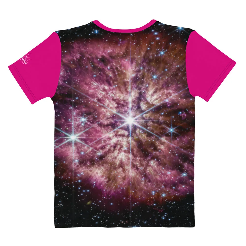 Astronomy on Tap "Carly" JWST WR 124 Fitted T-Shirt