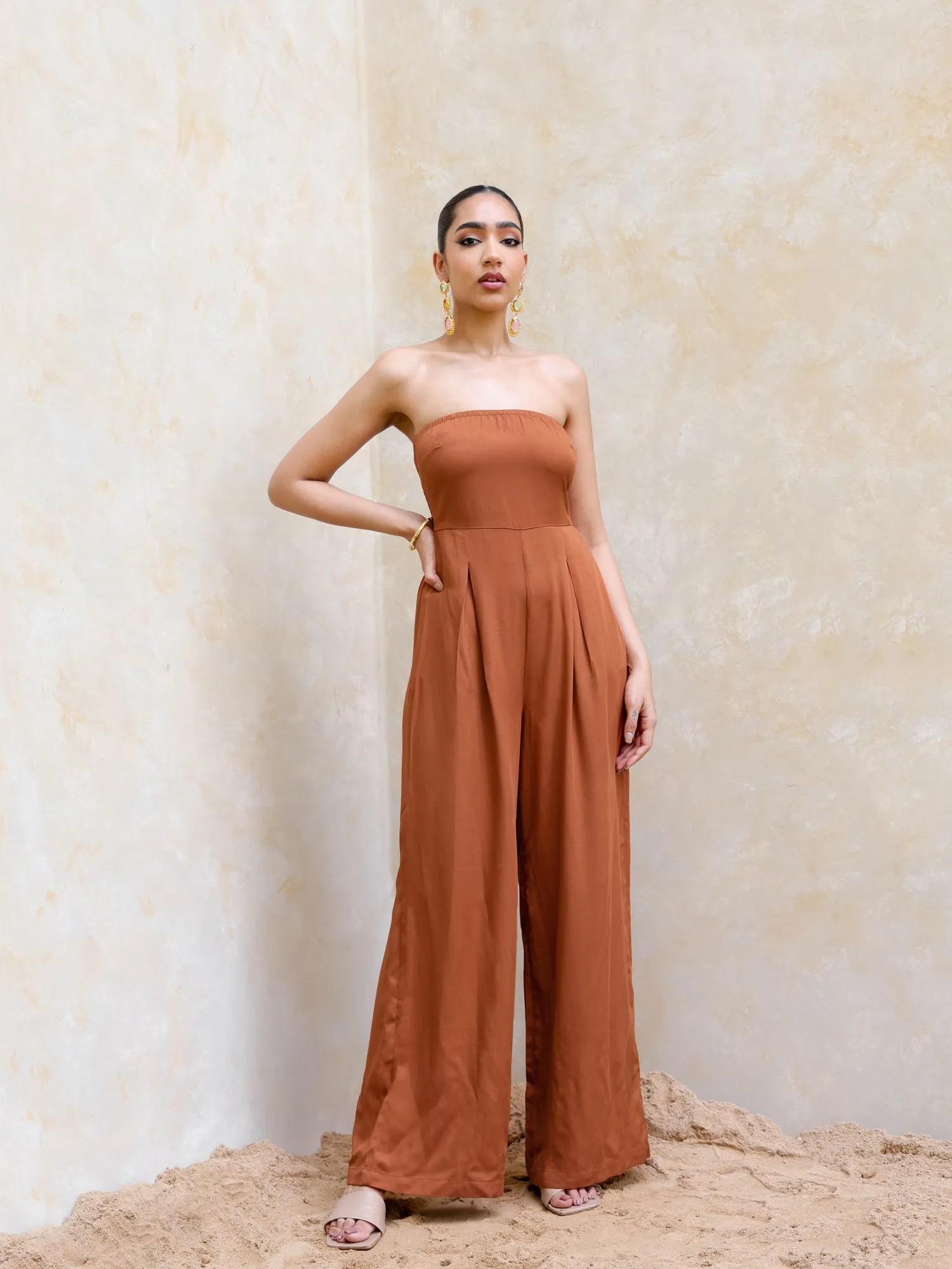 Back Smocking Jumpsuit