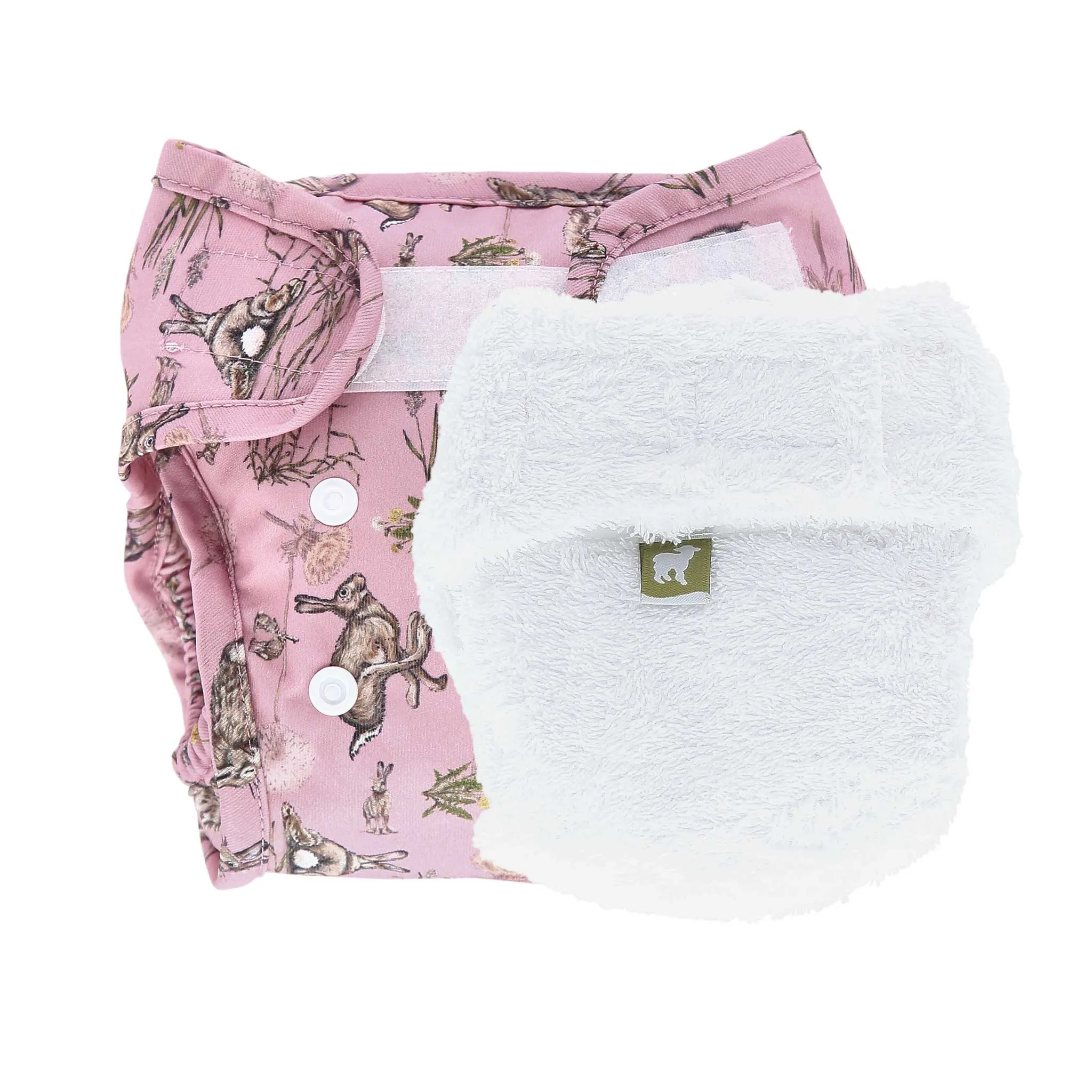 Bamboo Fitted Nappy and Wrap Trial Bundle