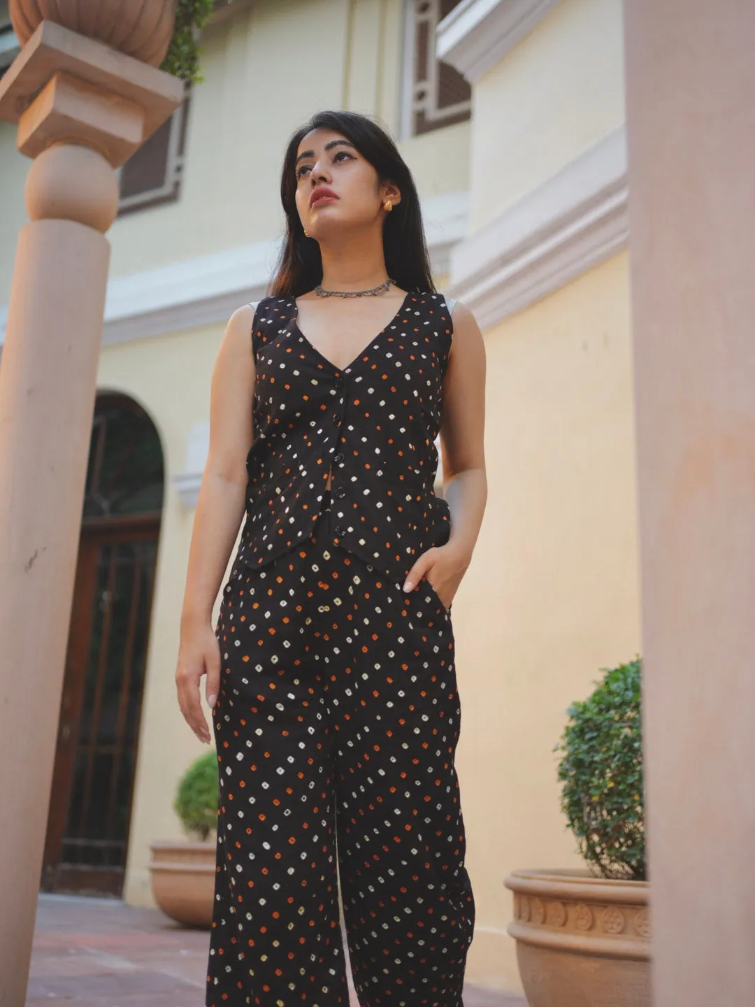 Bandhani Waistcoat