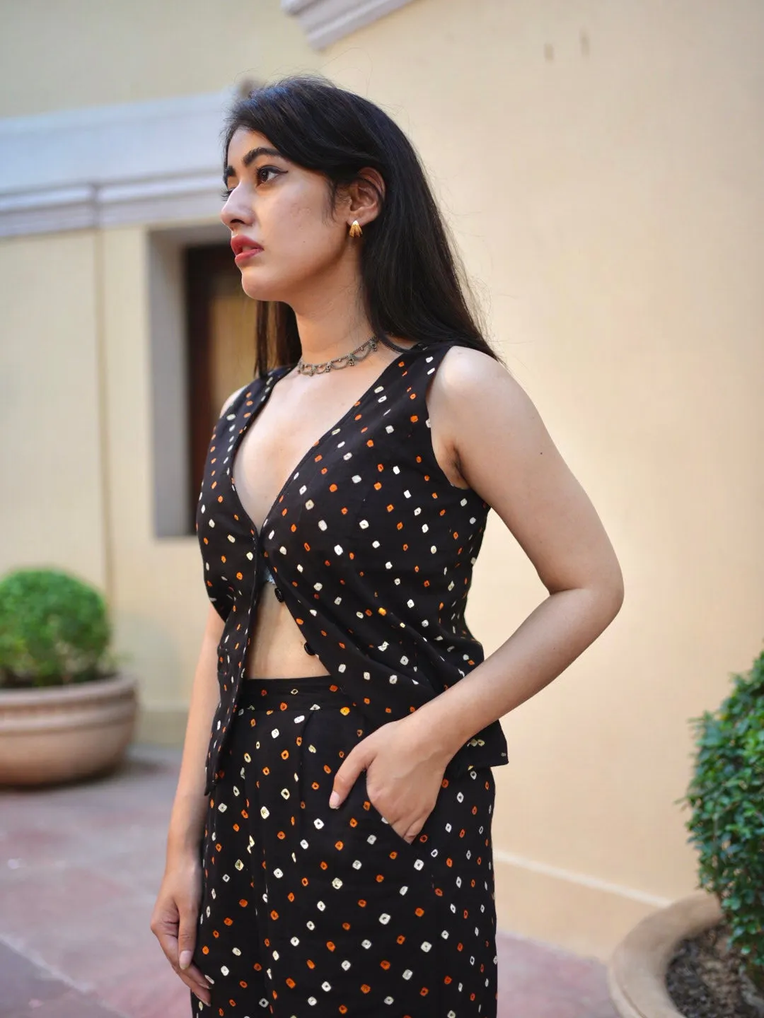 Bandhani Waistcoat