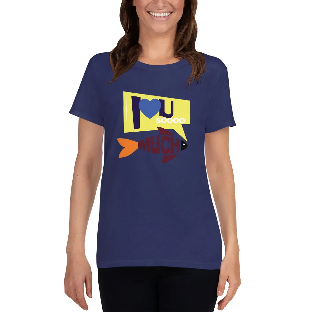 Bengali Heavy Cotton Short Sleeve T-Shirt -I love you so much