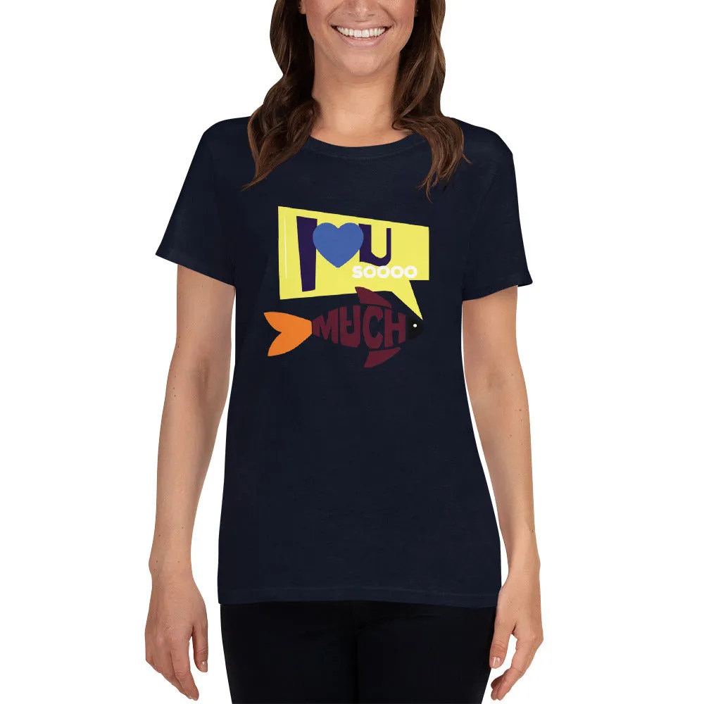 Bengali Heavy Cotton Short Sleeve T-Shirt -I love you so much