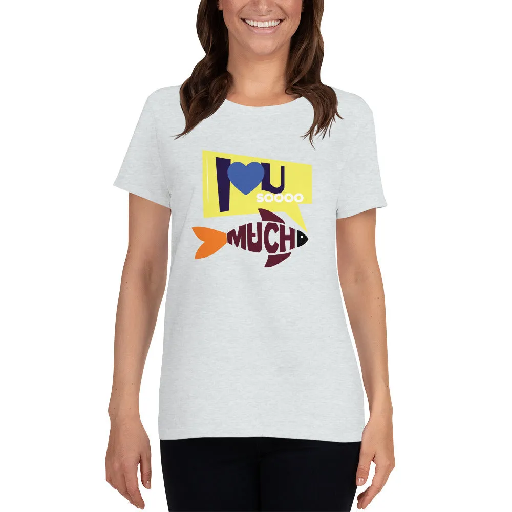 Bengali Heavy Cotton Short Sleeve T-Shirt -I love you so much