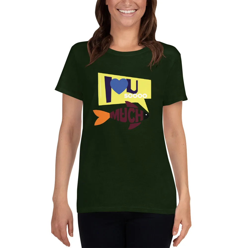 Bengali Heavy Cotton Short Sleeve T-Shirt -I love you so much