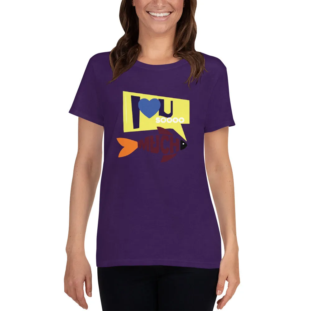 Bengali Heavy Cotton Short Sleeve T-Shirt -I love you so much