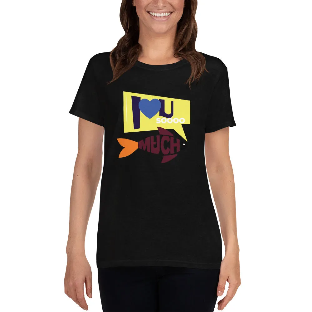 Bengali Heavy Cotton Short Sleeve T-Shirt -I love you so much