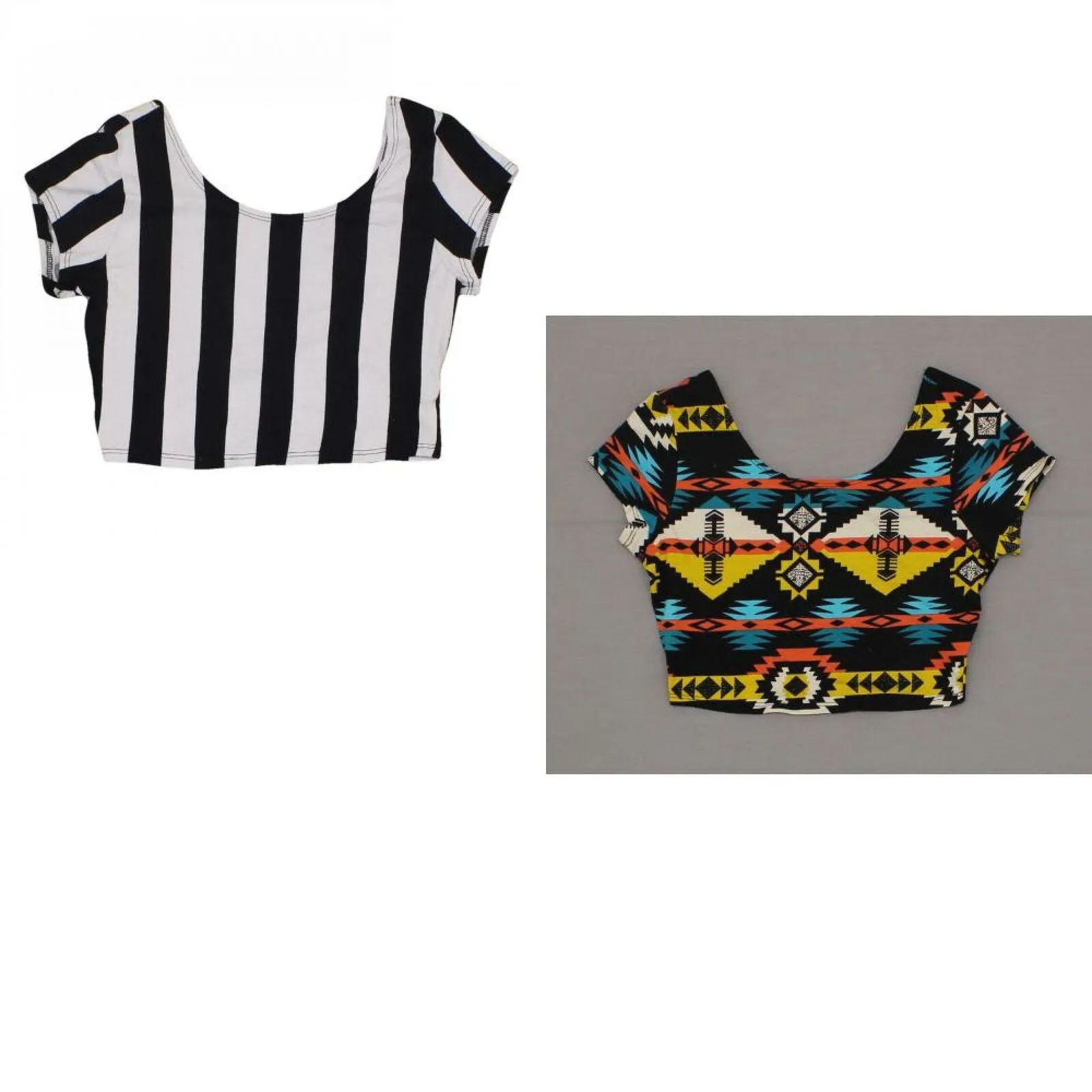 B_Envied Women's Cropped Scoop Neck T-Shirt
