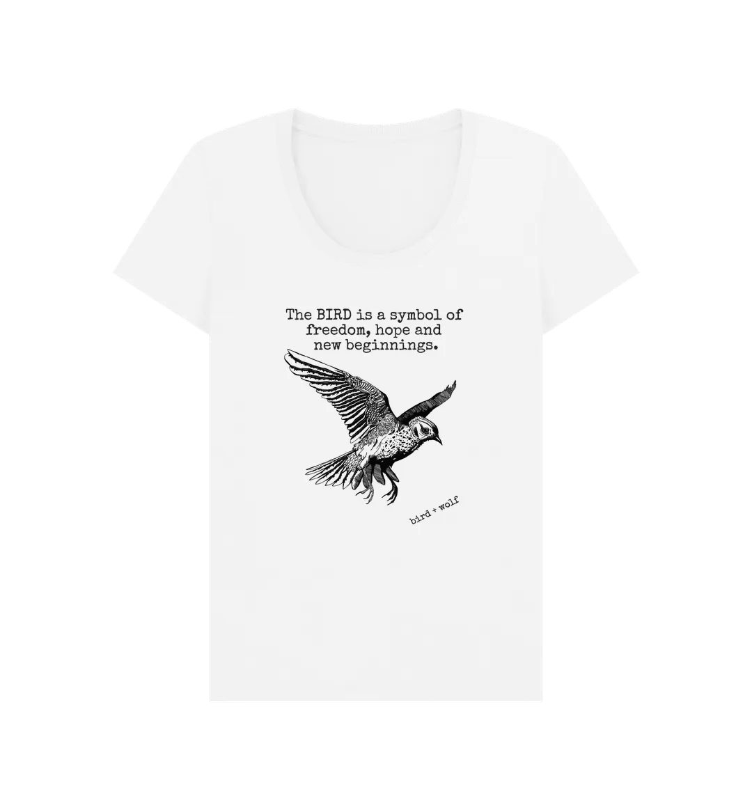 Bird Symbolism Scoop Neck Tee