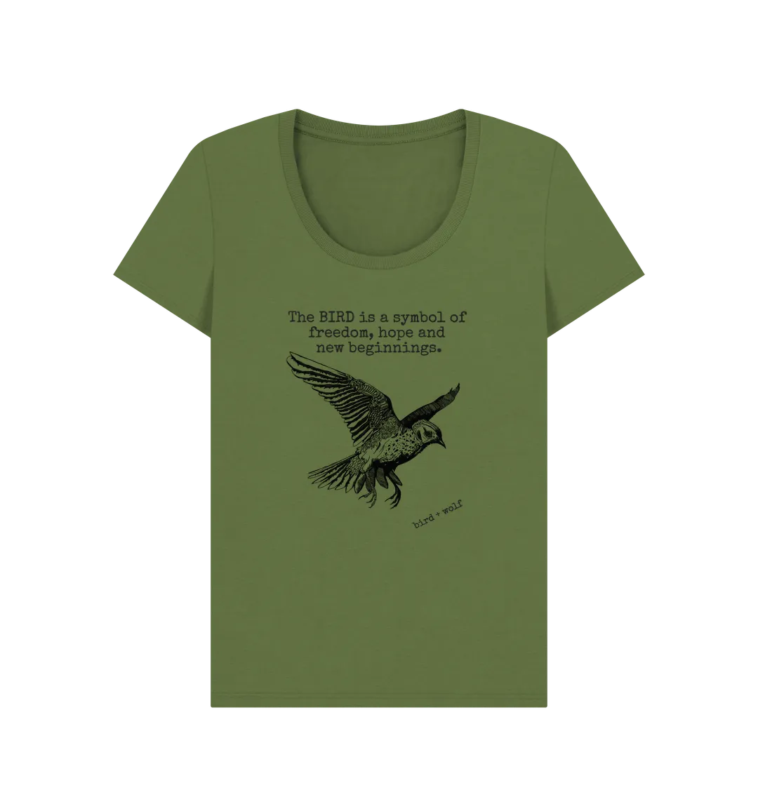 Bird Symbolism Scoop Neck Tee