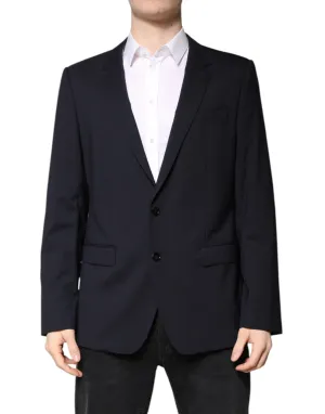 Black MARTINI Single Breasted Coat Blazer