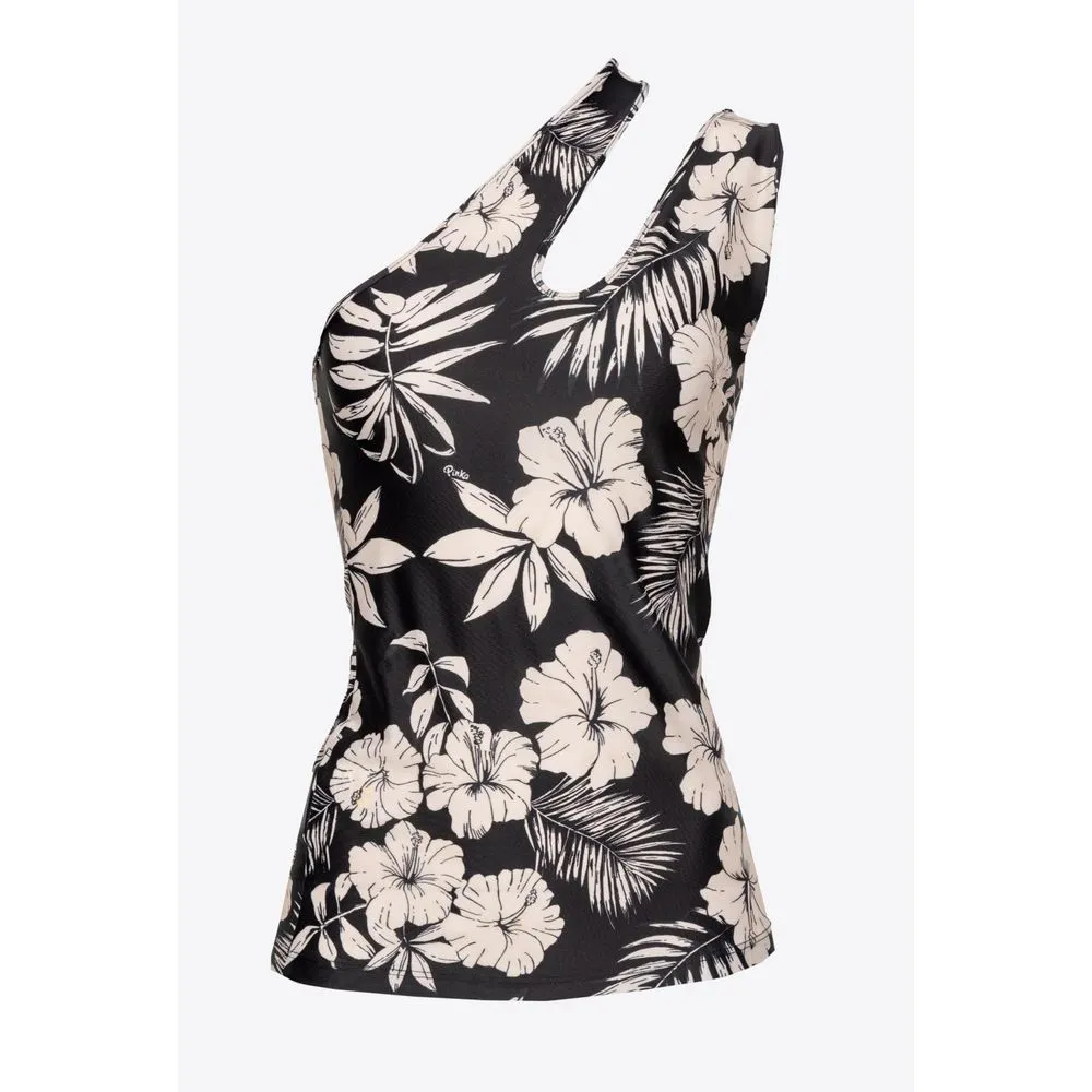 Black Polyamide Tops & T-Shirt