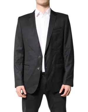 Black Single Breasted Men Coat MARTINI Blazer