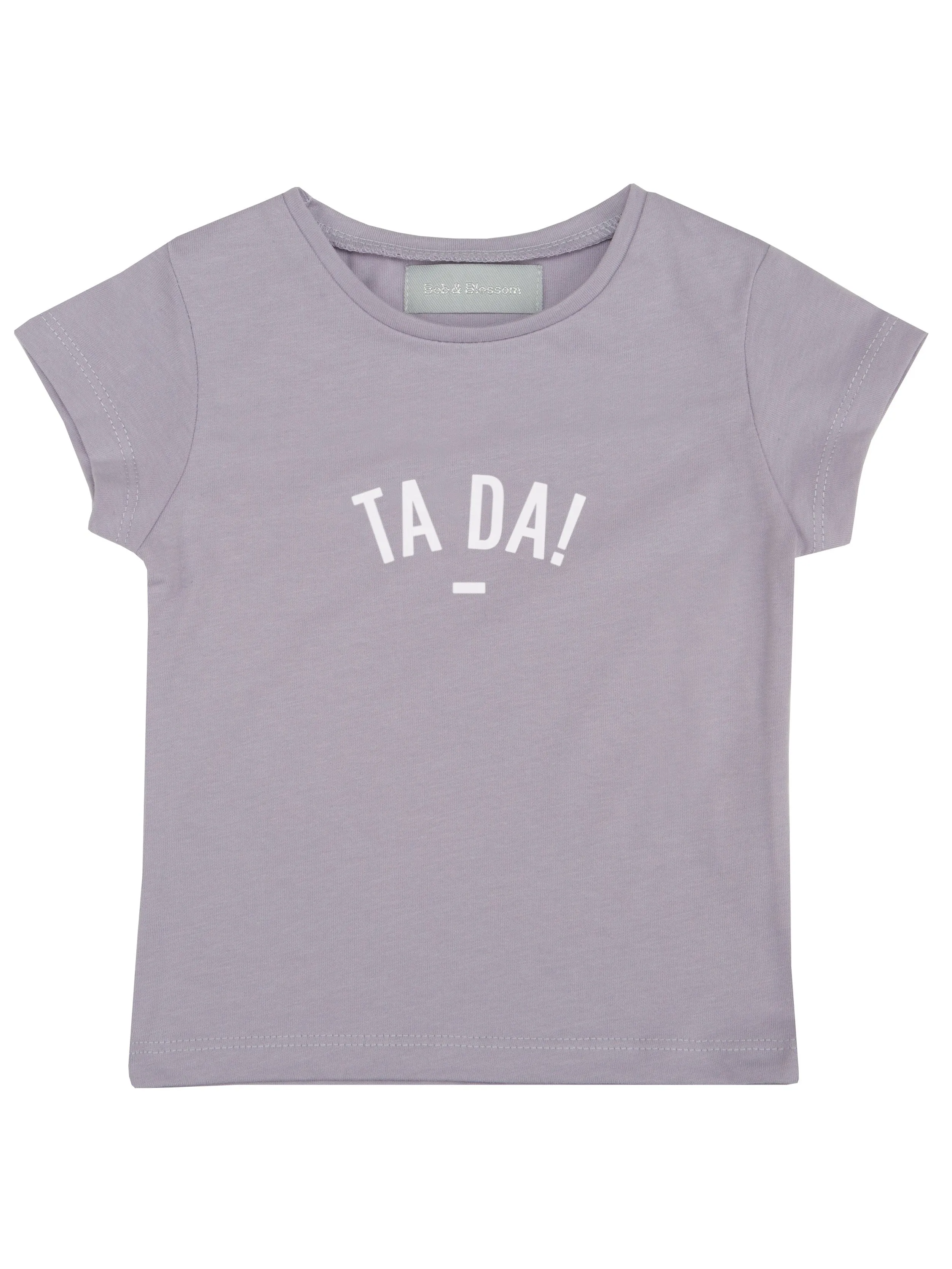 Bob & Blossom Violet Ta Da! Cap-Sleeved T-Shirt