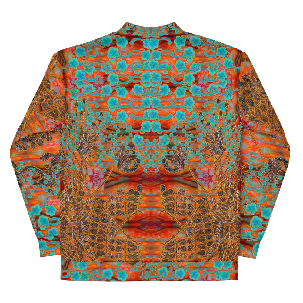 Bomber Jacket (Unisex)(WindSong Flower) RJSTH@Fabric#12 RJSTHW2022 RJS