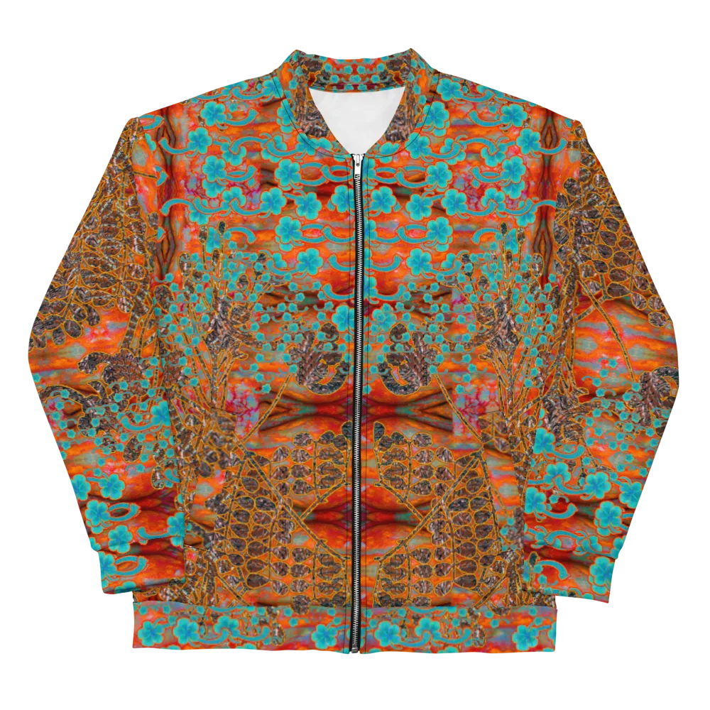 Bomber Jacket (Unisex)(WindSong Flower) RJSTH@Fabric#12 RJSTHW2022 RJS