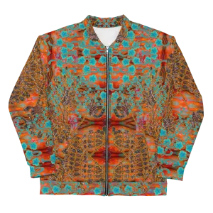 Bomber Jacket (Unisex)(WindSong Flower) RJSTH@Fabric#12 RJSTHW2022 RJS