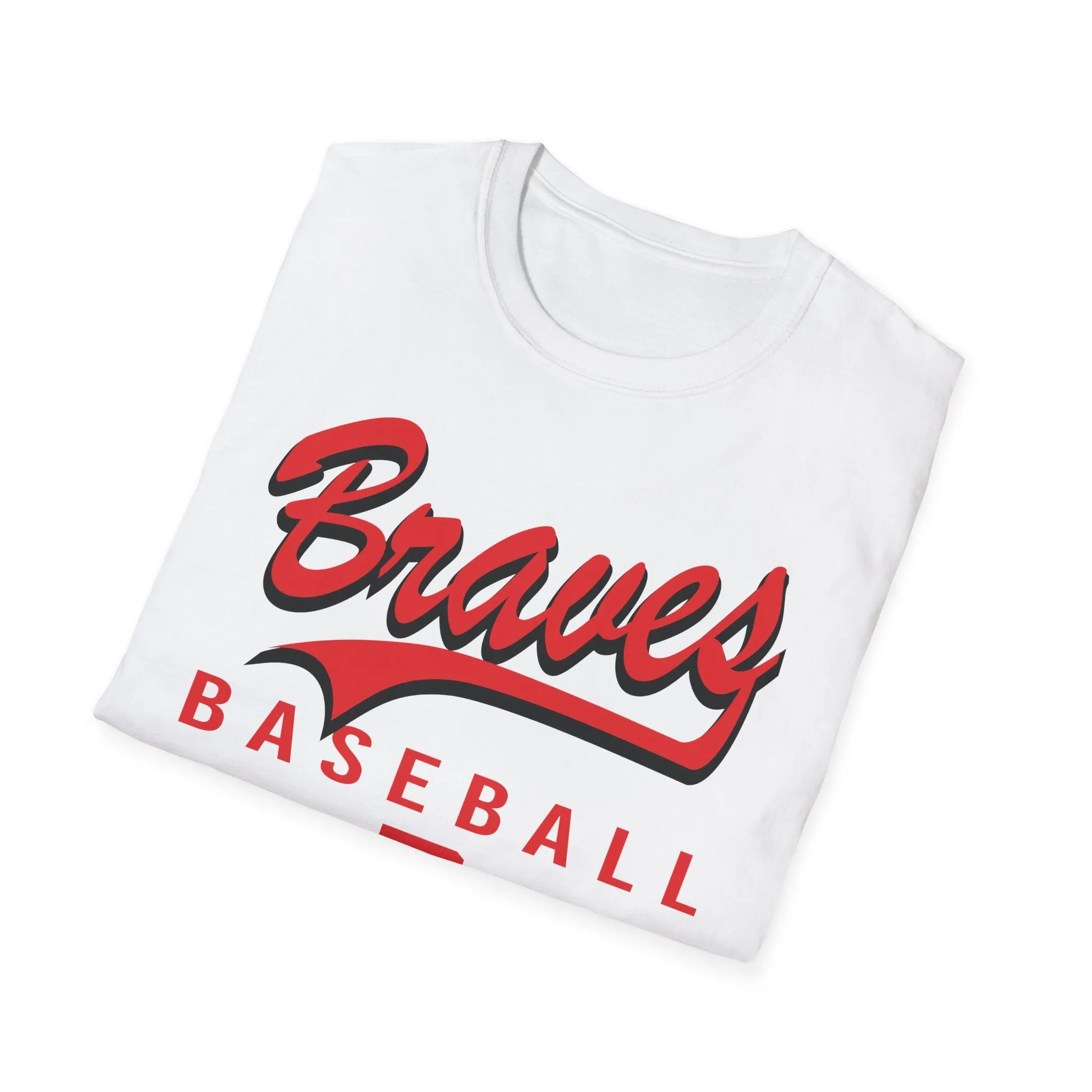 Braves Baseball Swoosh Unisex Softstyle T-Shirt