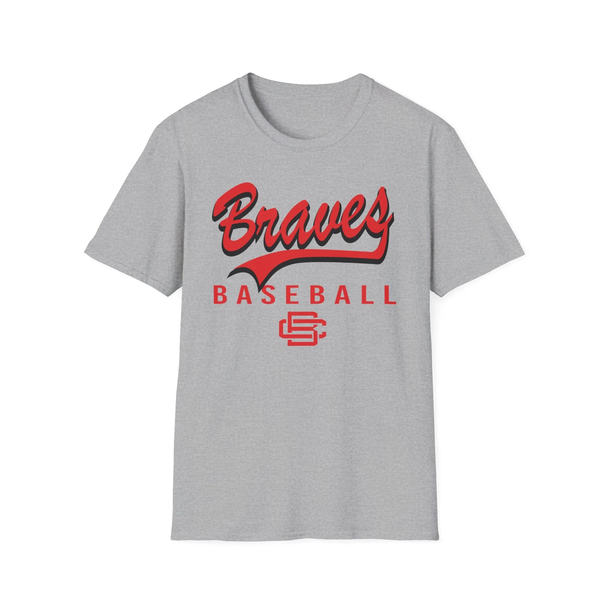 Braves Baseball Swoosh Unisex Softstyle T-Shirt