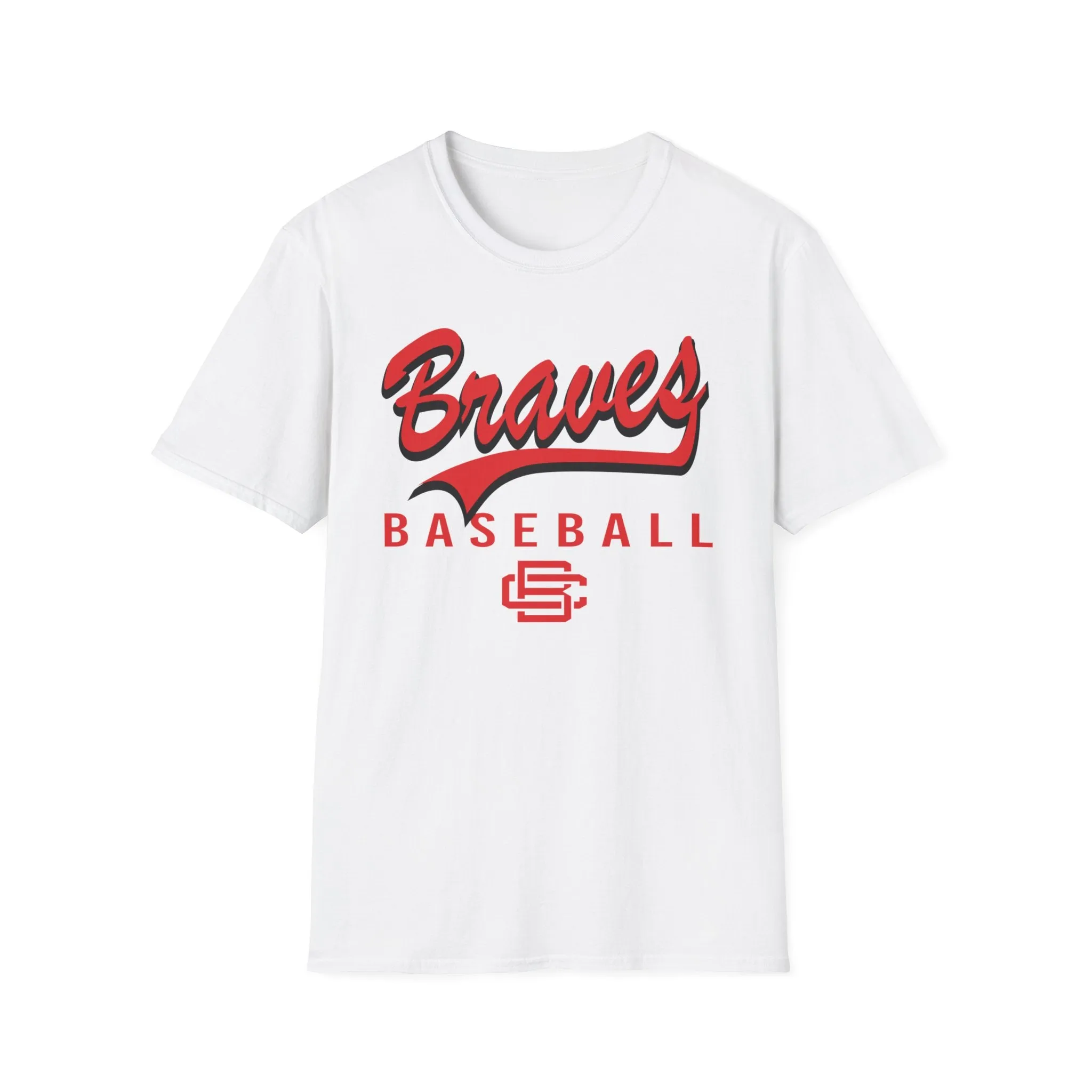 Braves Baseball Swoosh Unisex Softstyle T-Shirt