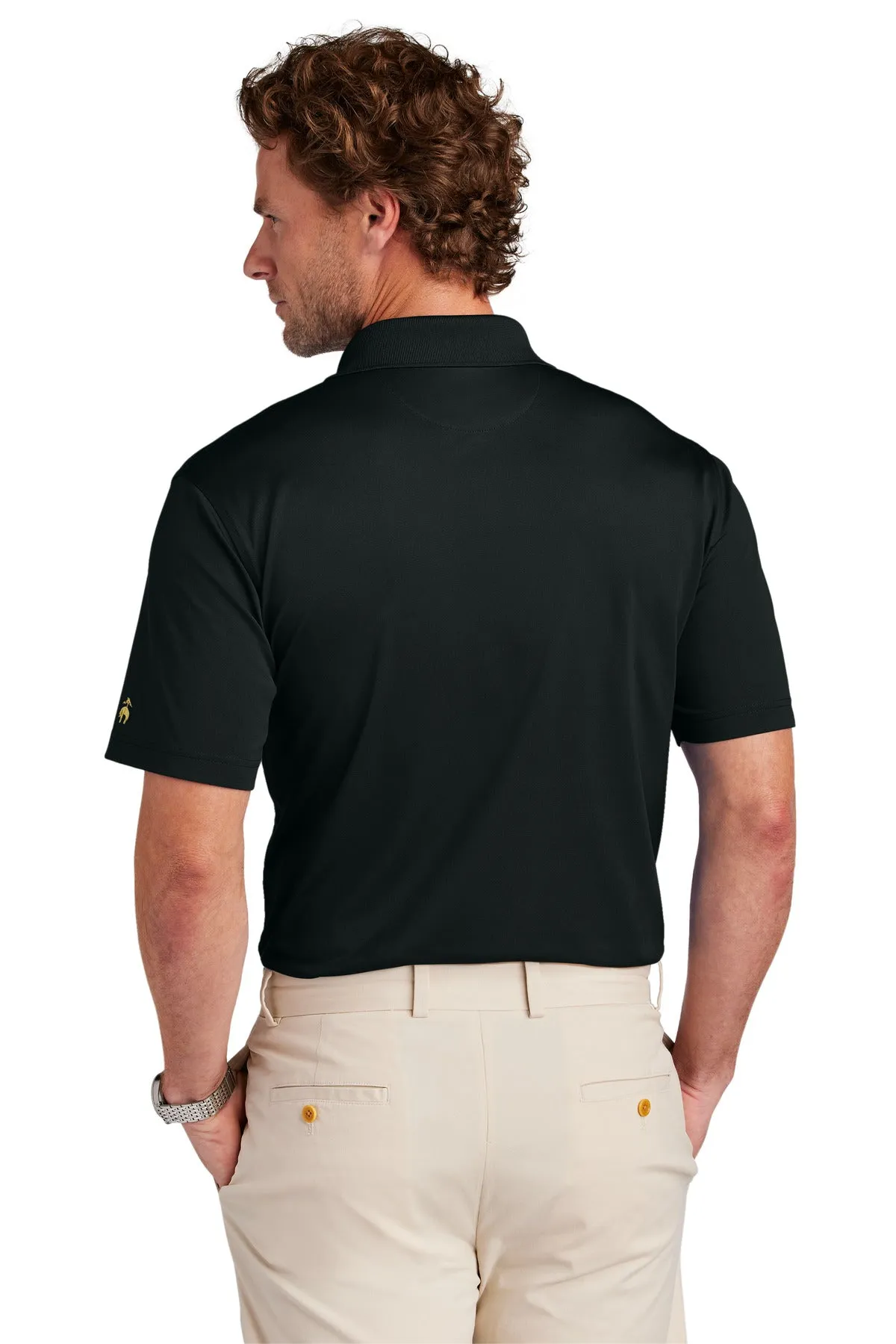 Brooks Brothers Mesh Pique Performance Polo BB18220 Deep Black