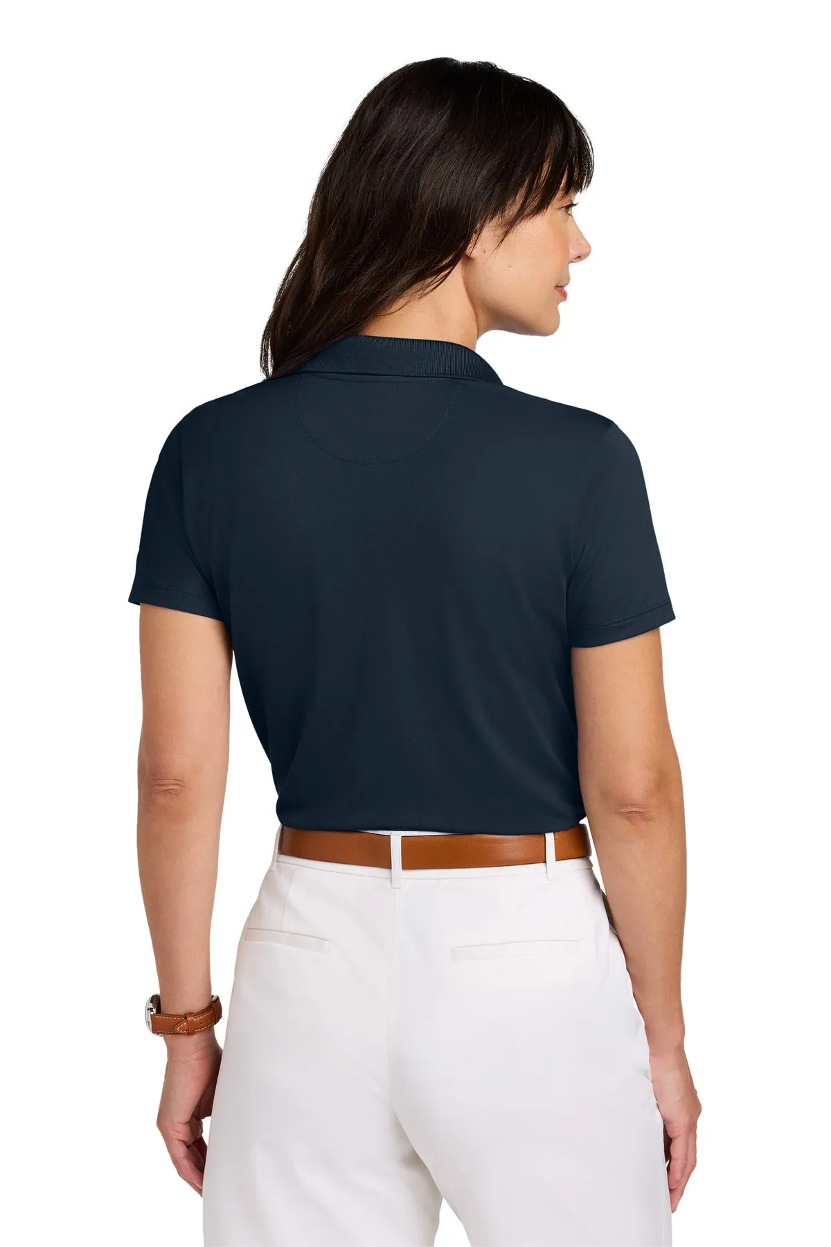 Brooks Brothers Women's Mesh Pique Performance Polo BB18221 Navy Blazer