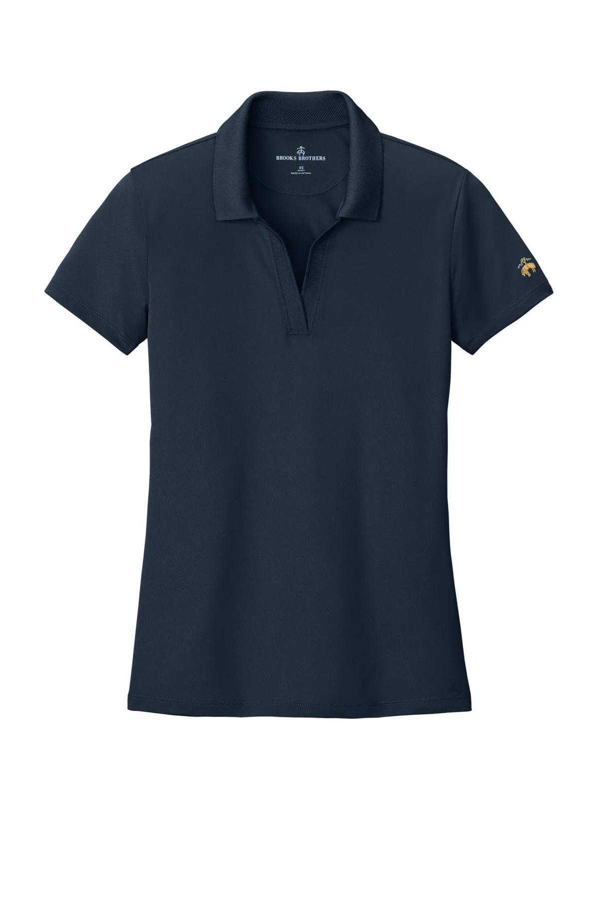 Brooks Brothers Women's Mesh Pique Performance Polo BB18221 Navy Blazer