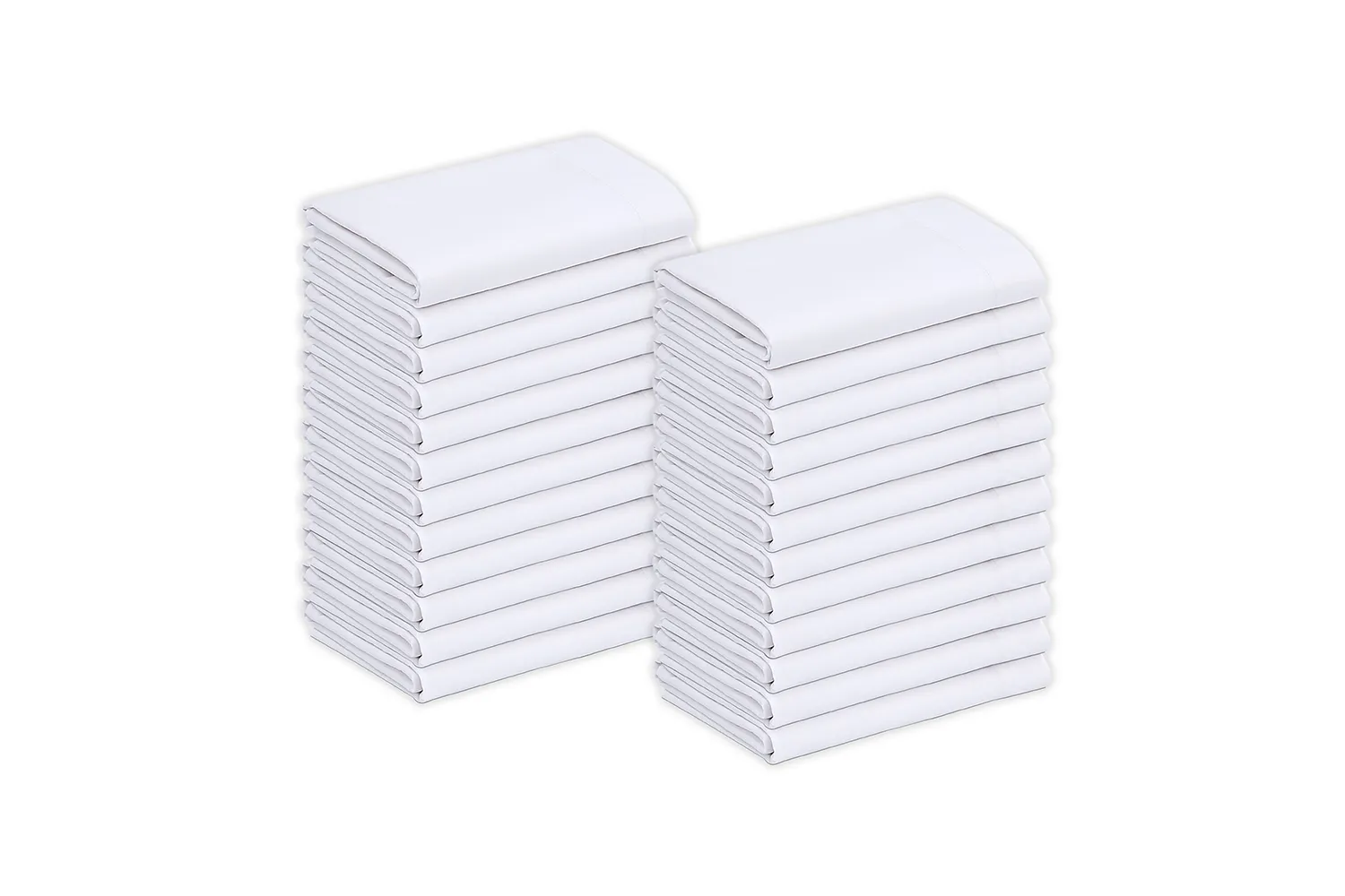 Bulk Pack of 100 Polycotton Pillowcase White T-200 Perfect for Physical Therapy Clinics, Hotels, Camps (100)