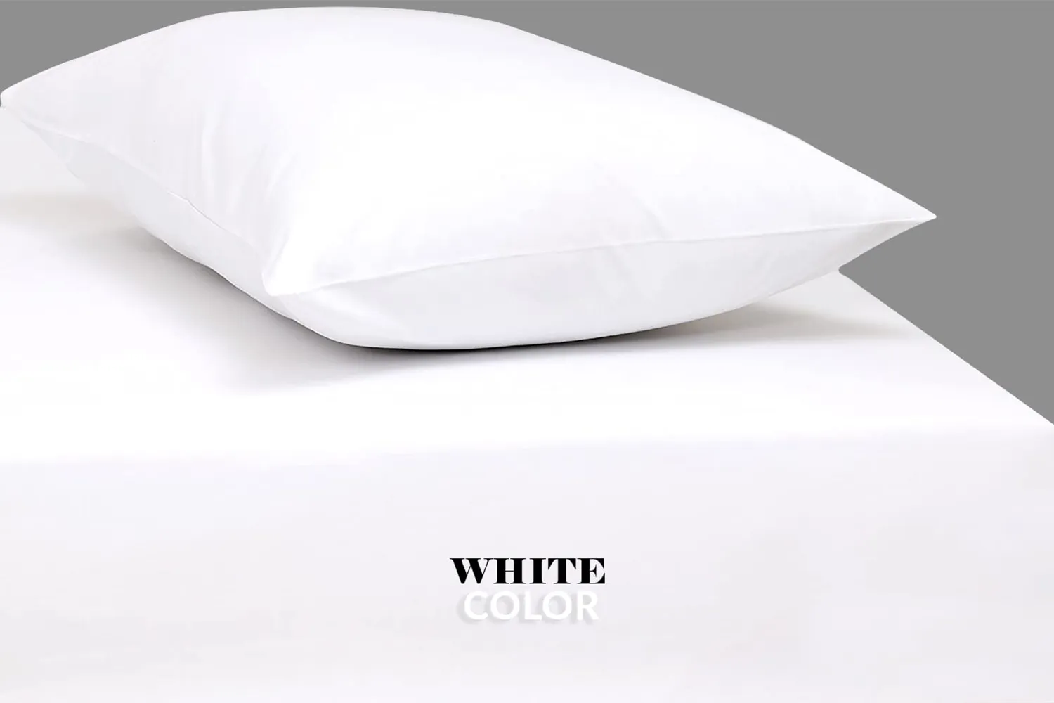 Bulk Pack of 100 Polycotton Pillowcase White T-200 Perfect for Physical Therapy Clinics, Hotels, Camps (100)