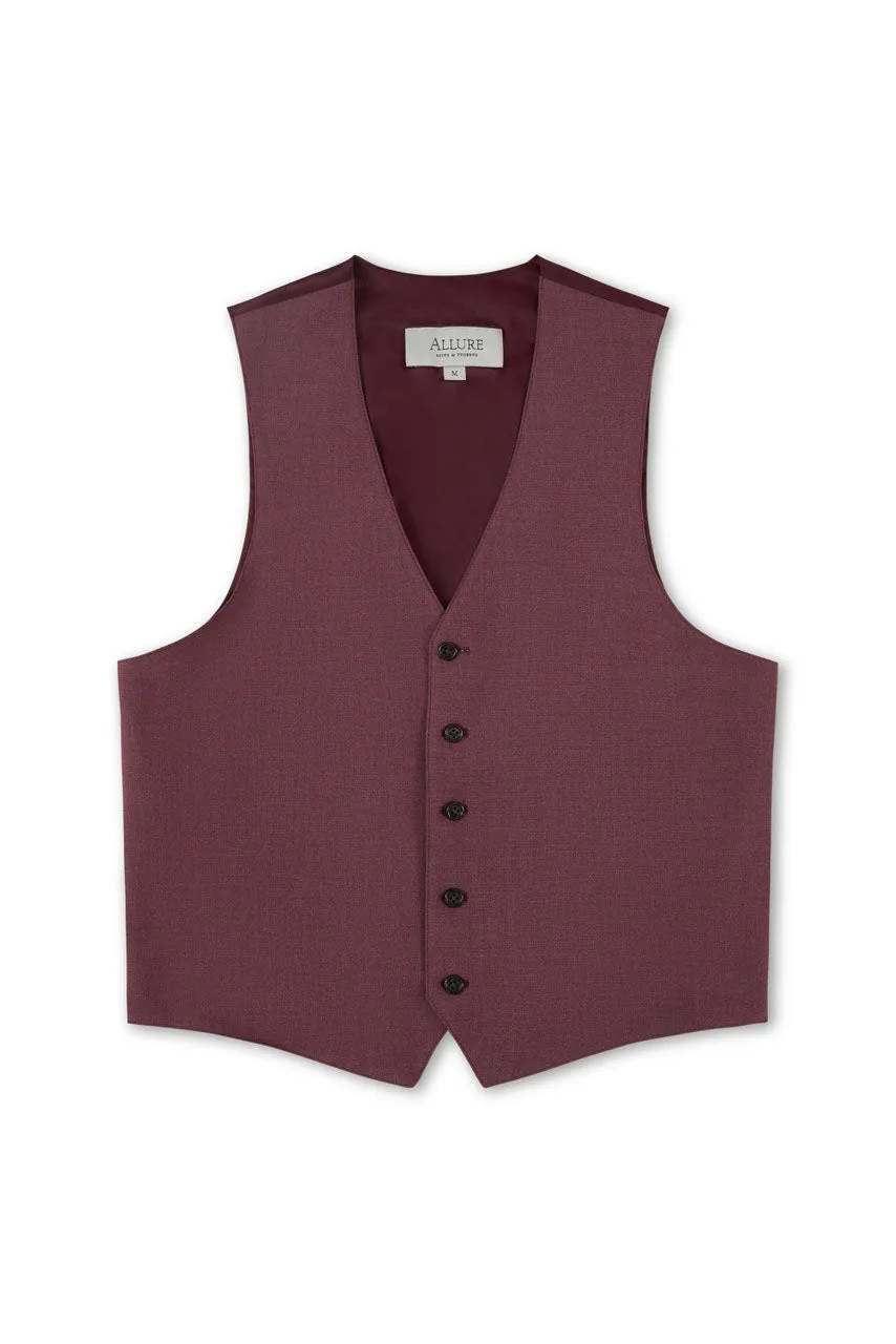 Burgundy "Windsor" Vest