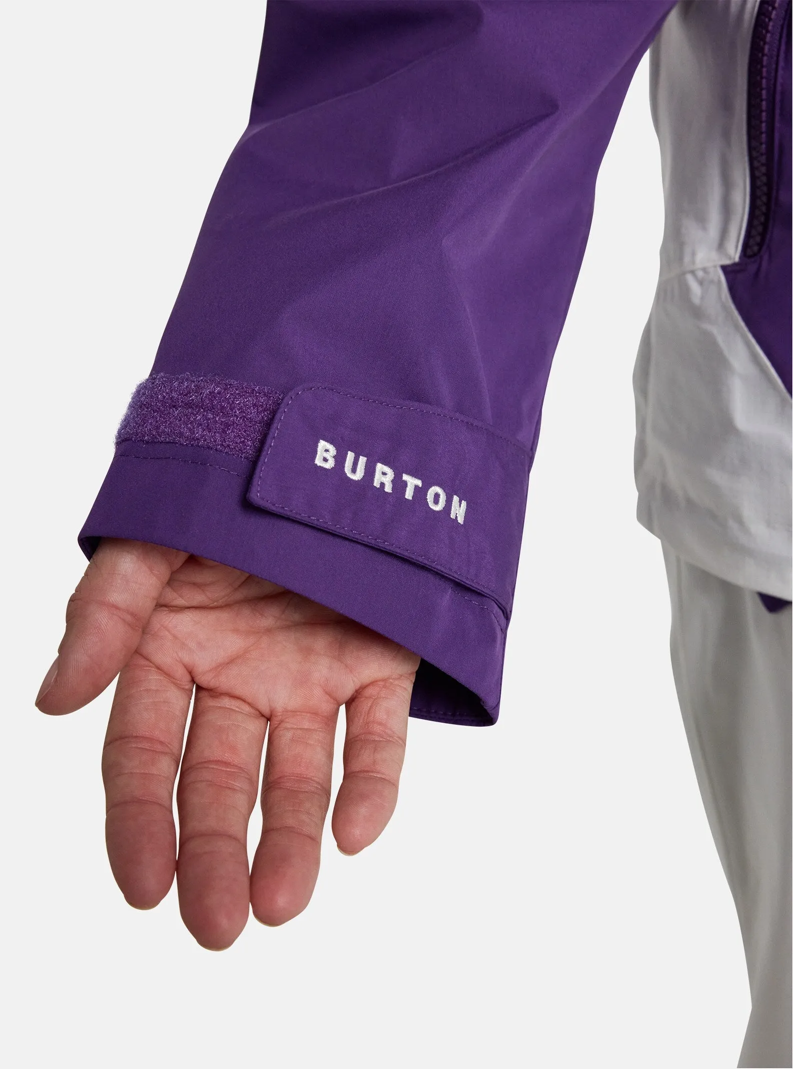 Burton Frostner Anorak Jacket Womens 2025 Imperial Purple / Stout White