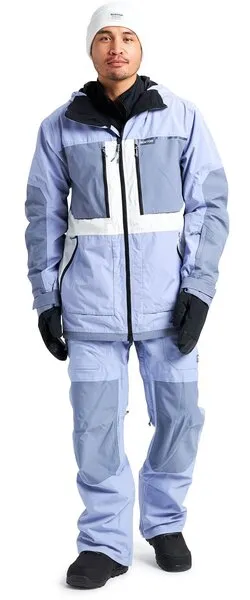 Burton Frostner Jacket Mens - Foxglove/Gray/Stout White