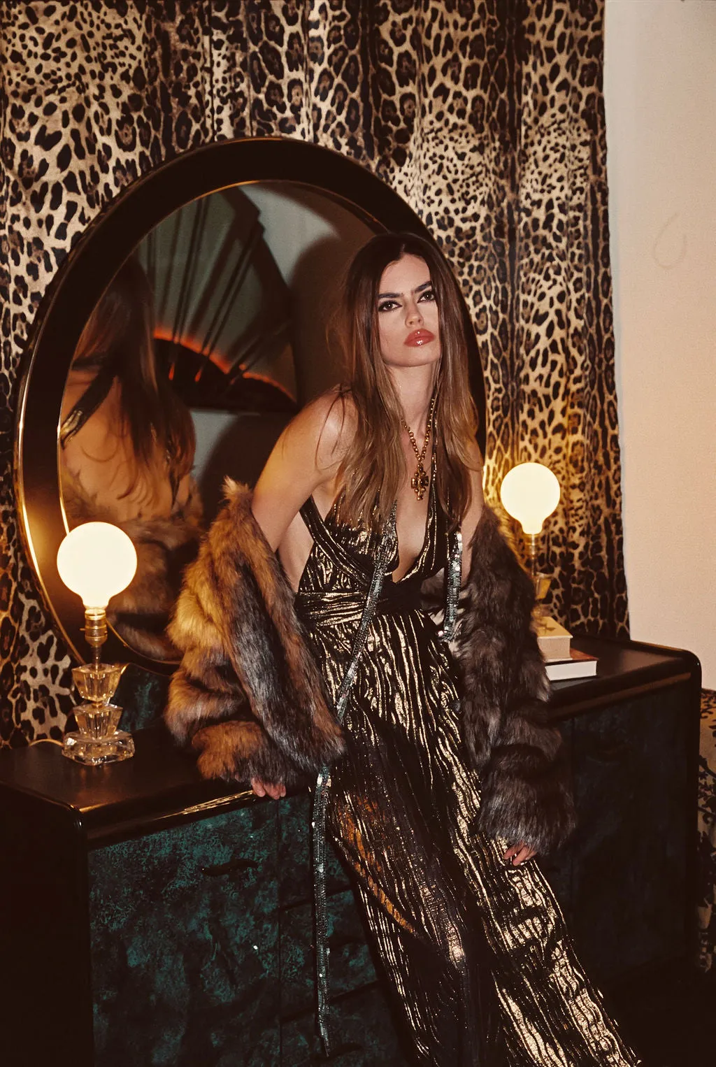Camilla Pleated Gold Jumpsuit