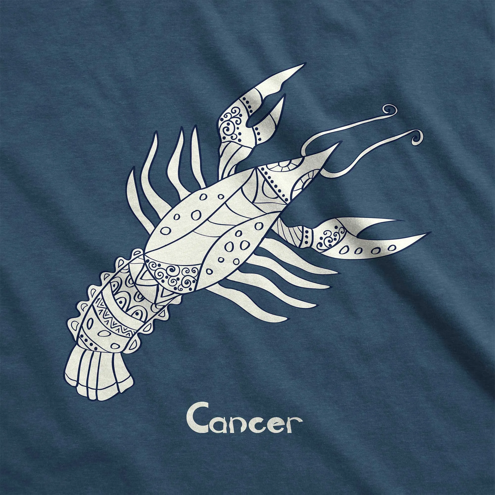 Cancer Zodiac Symbol: The Lobster Crab - Women’s Flex Scoop Neck Tee