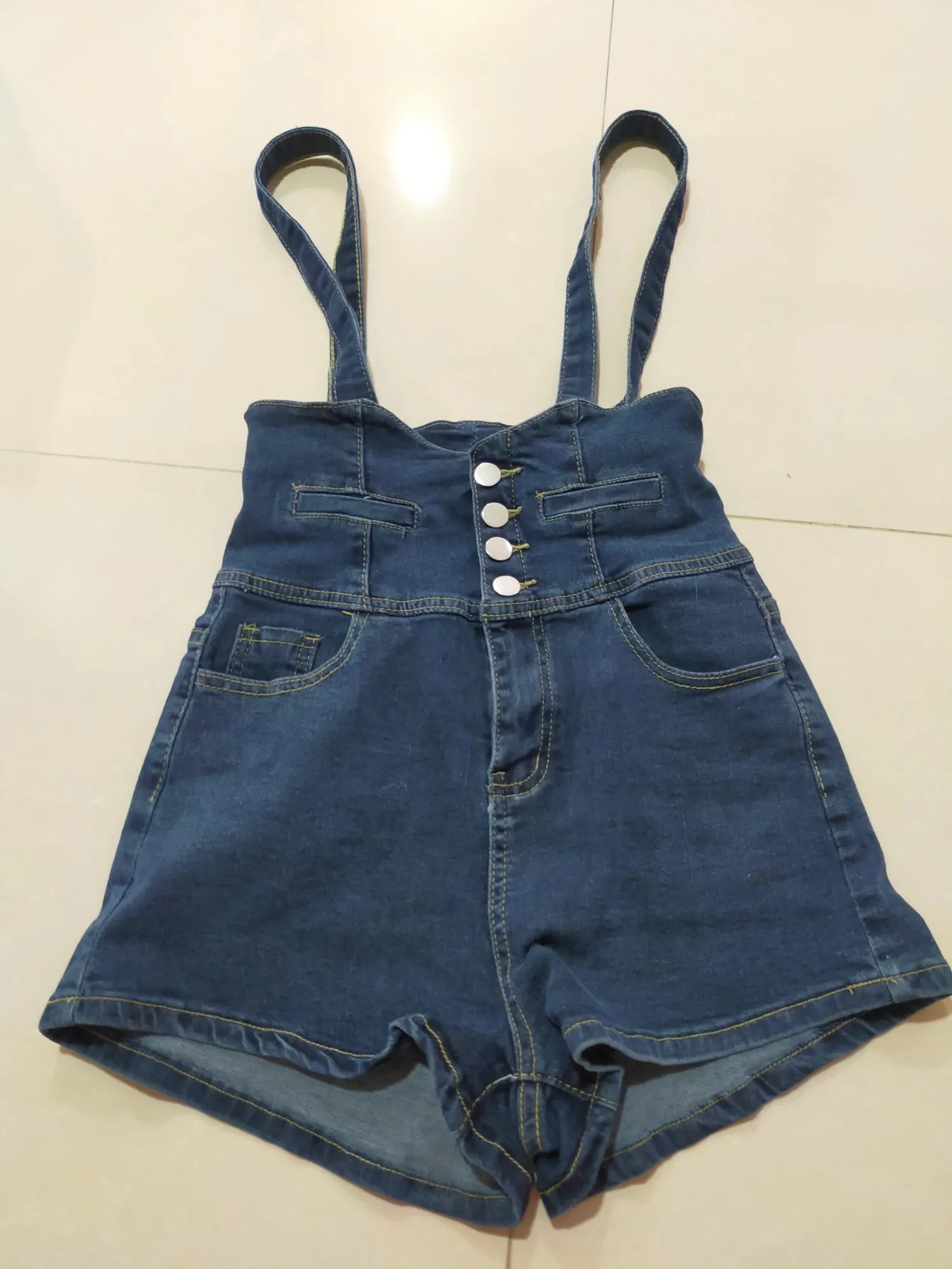 Casual Sling Skinny Denim Jumpsuit