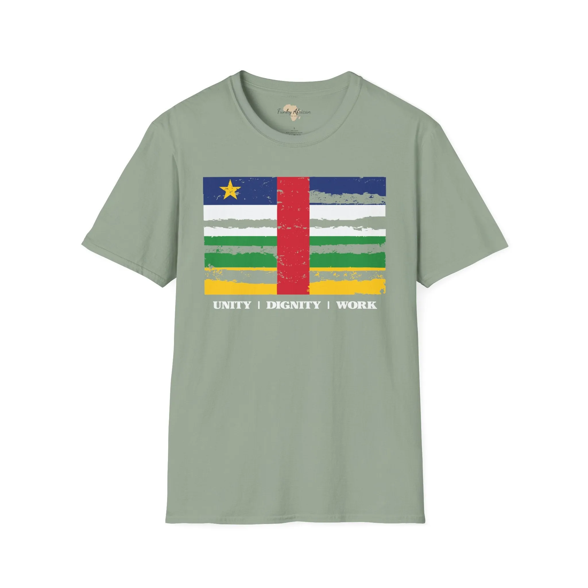 Central African Republic strip unisex softstyle tee