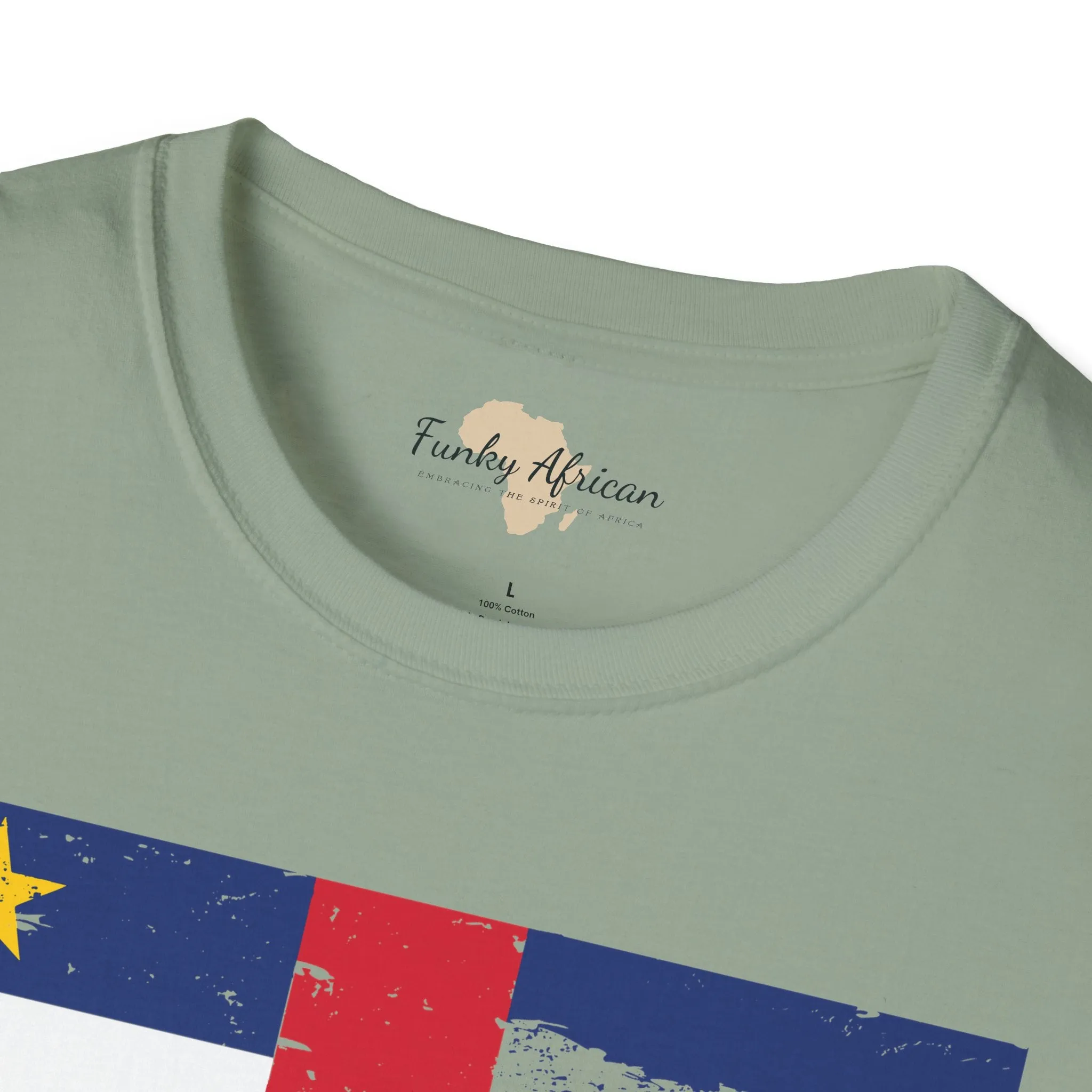 Central African Republic strip unisex softstyle tee